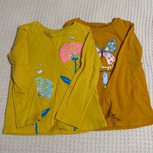 Yellow long sleeve shirts